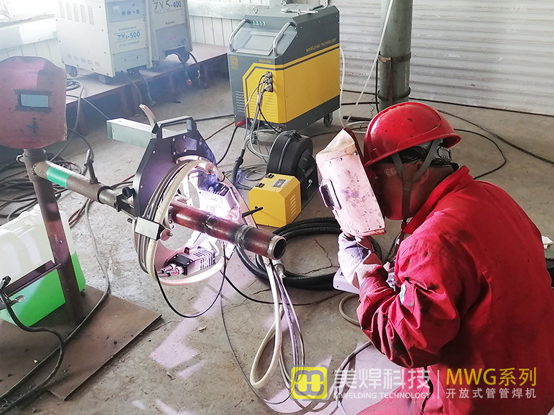 Meihan Portable Pipeline Automatic Welding Machine: Efficiently Solving Welding Problems in Complex Environments (Figure 4) Open pipe-pipe welding machine field environment case 2.jpg